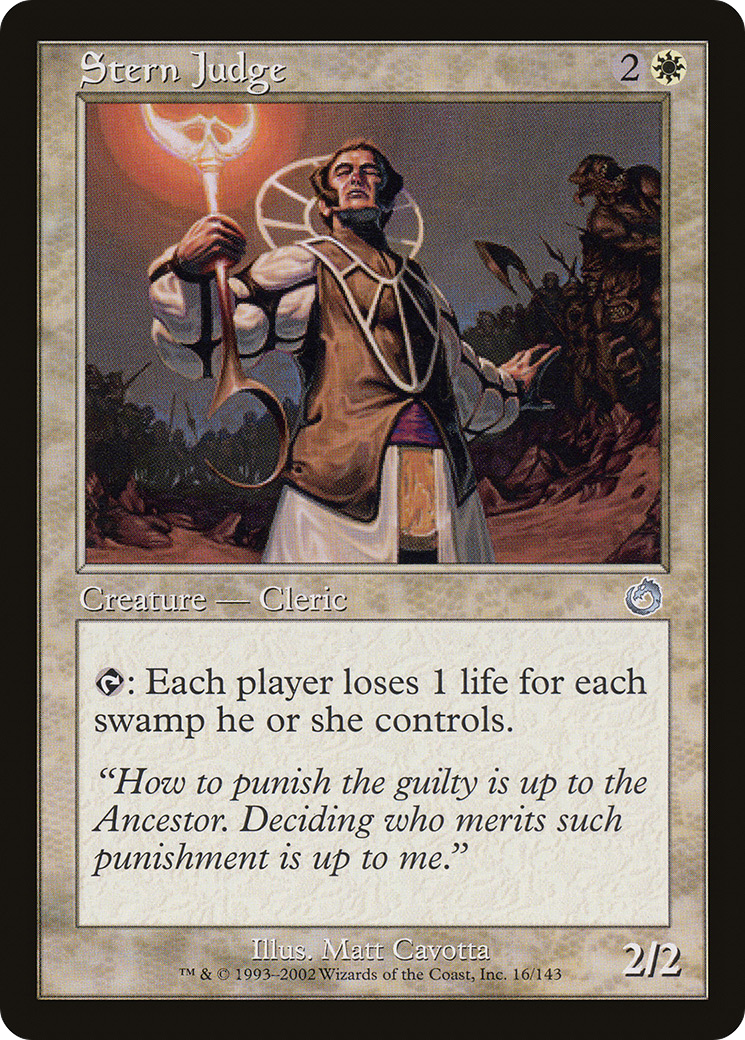 Stern Judge (TOR-016) - Torment Foil - Premium MTG Single from Wizards of the Coast - Just $0.71! Shop now at Game Crave Tournament Store