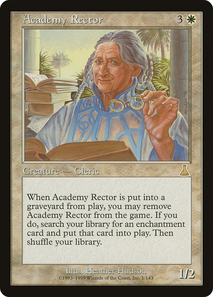 Academy Rector (UDS-001) - Urza's Destiny - Premium MTG Single from Wizards of the Coast - Just $55.66! Shop now at Game Crave Tournament Store