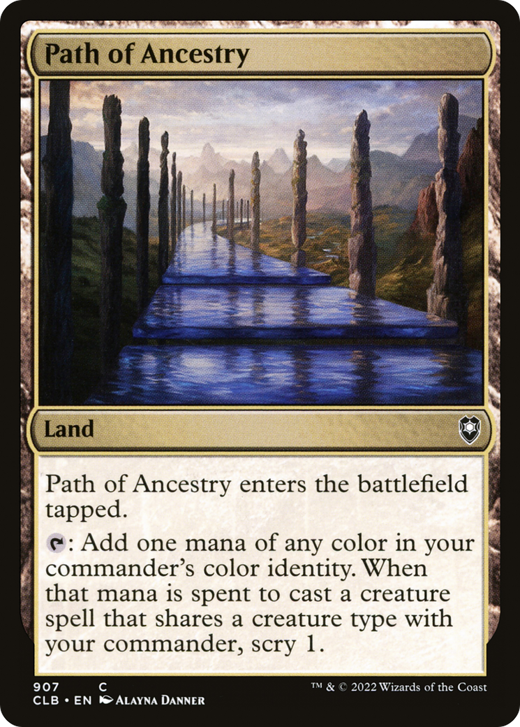 Path of Ancestry (CLB-907) - Commander Legends: Battle for Baldur's Gate - Premium MTG Single from Wizards of the Coast - Just $0.08! Shop now at Game Crave Tournament Store