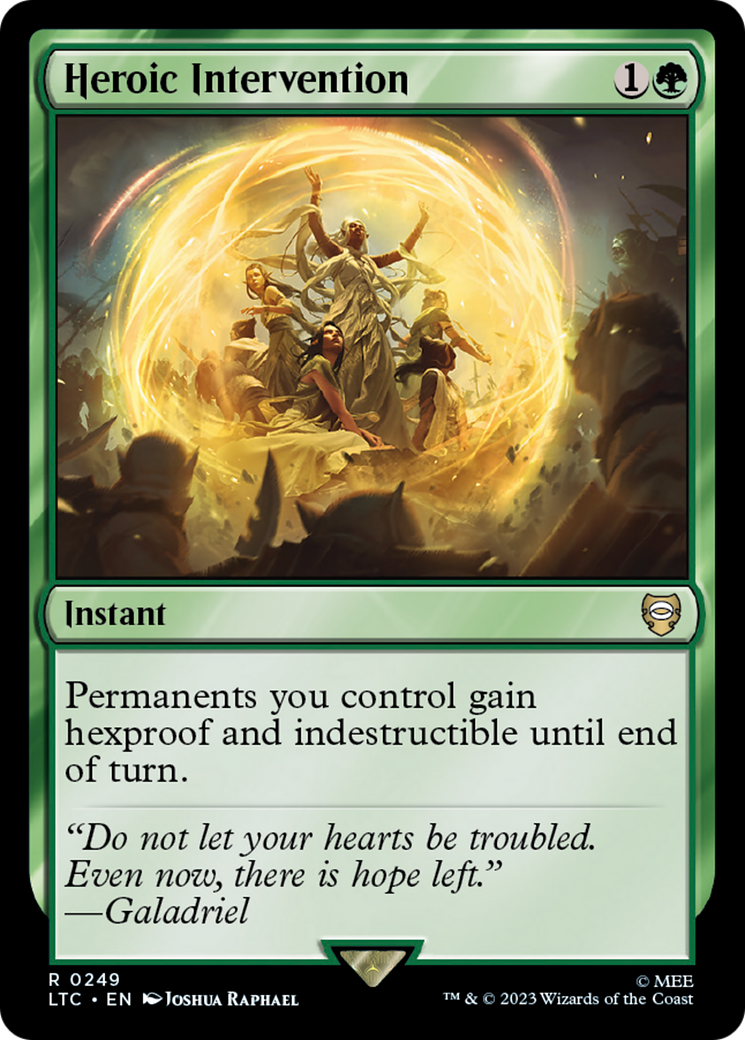 Heroic Intervention (LTC-249) - Tales of Middle-earth Commander - Premium MTG Single from Wizards of the Coast - Just $2.50! Shop now at Game Crave Tournament Store