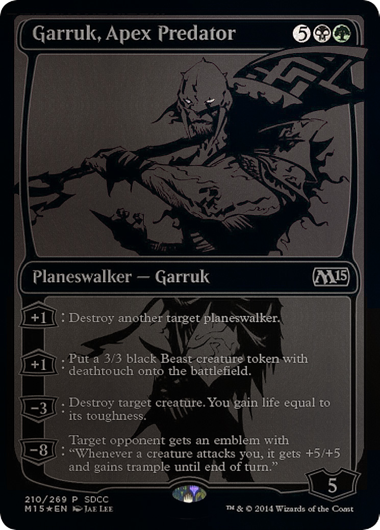 Garruk, Apex Predator (PS14-210) - San Diego Comic-Con 2014 Foil - Premium MTG Single from Wizards of the Coast - Just $19.26! Shop now at Game Crave Tournament Store