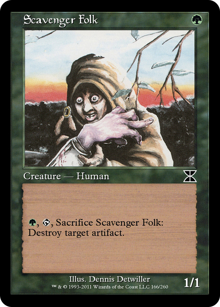 Scavenger Folk (ME4-166) - Masters Edition IV Foil - Premium MTG Single from Wizards of the Coast - Just $0! Shop now at Game Crave Tournament Store