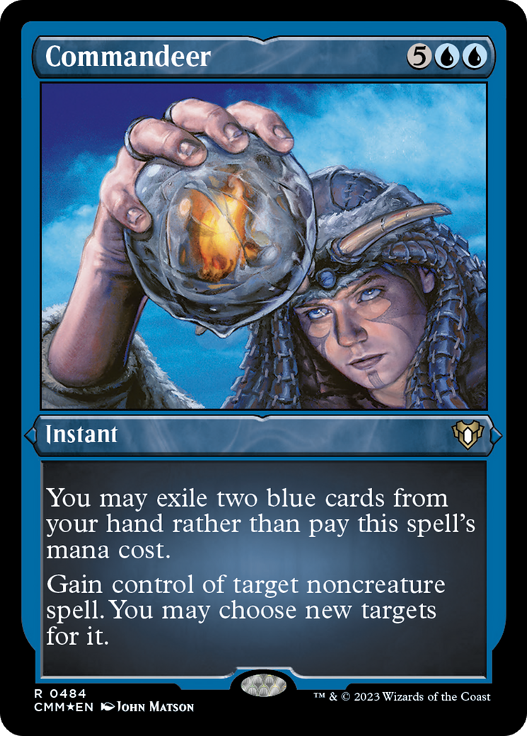 Commandeer (CMM-484) - Commander Masters Etched Foil - Premium MTG Single from Wizards of the Coast - Just $1.80! Shop now at Game Crave Tournament Store