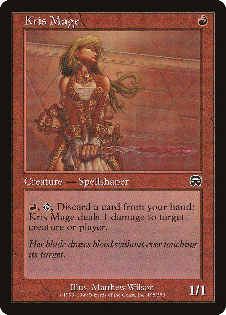 Kris Mage (MMQ-195) - Mercadian Masques - Premium MTG Single from Wizards of the Coast - Just $0.25! Shop now at Game Crave Tournament Store
