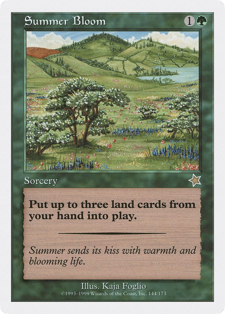 Summer Bloom (S99-144) - Starter 1999 - Premium MTG Single from Wizards of the Coast - Just $1.53! Shop now at Game Crave Tournament Store