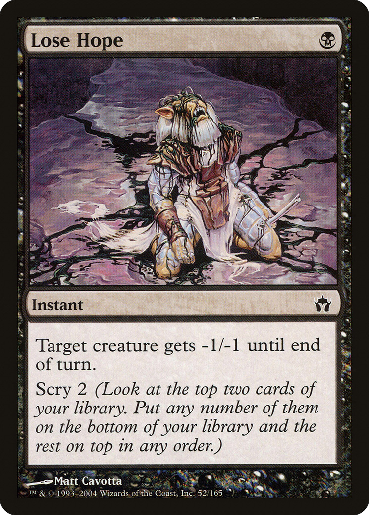 Lose Hope (5DN-052) - Fifth Dawn - Premium MTG Single from Wizards of the Coast - Just $0.25! Shop now at Game Crave Tournament Store
