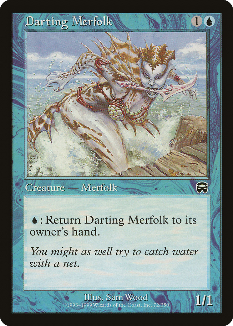 Darting Merfolk (MMQ-072) - Mercadian Masques Foil - Premium MTG Single from Wizards of the Coast - Just $0.94! Shop now at Game Crave Tournament Store