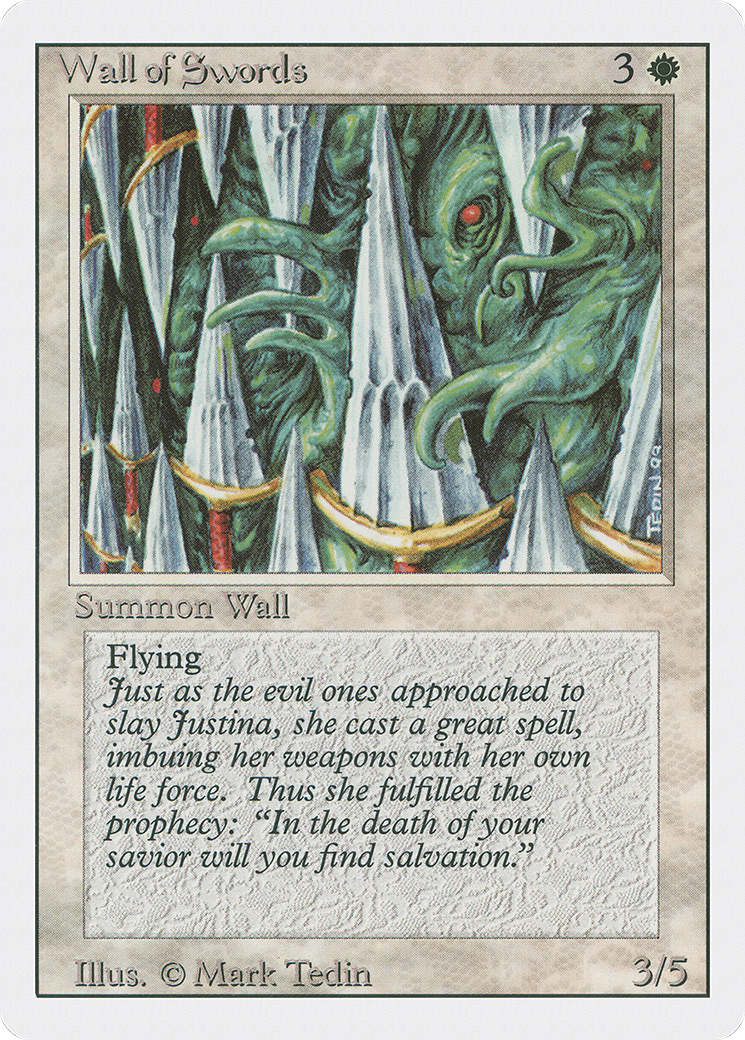 Wall of Swords (3ED-043) - Revised Edition - Premium MTG Single from Wizards of the Coast - Just $0.08! Shop now at Game Crave Tournament Store
