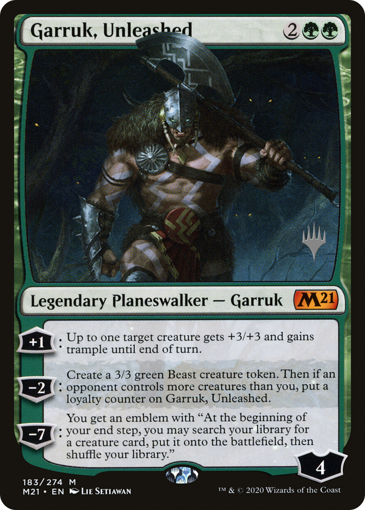 Garruk, Unleashed (PM21-183P) - Core Set 2021 Promos - Premium MTG Single from Wizards of the Coast - Just $0.25! Shop now at Game Crave Tournament Store