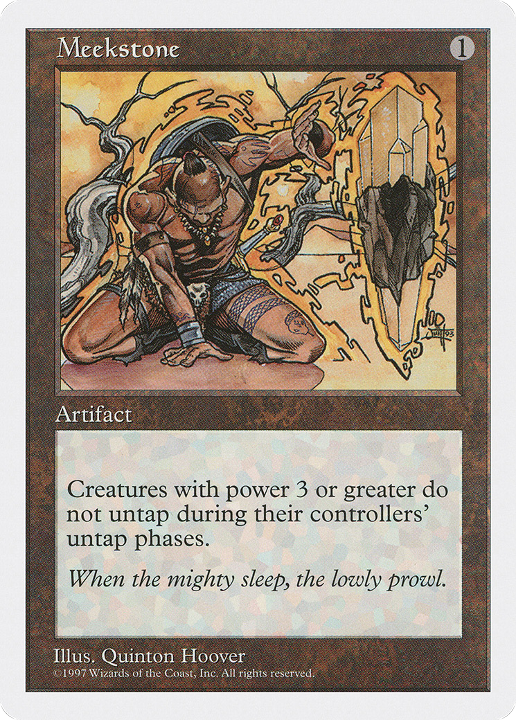 Meekstone (5ED-389) - Fifth Edition - Premium MTG Single from Wizards of the Coast - Just $2.14! Shop now at Game Crave Tournament Store
