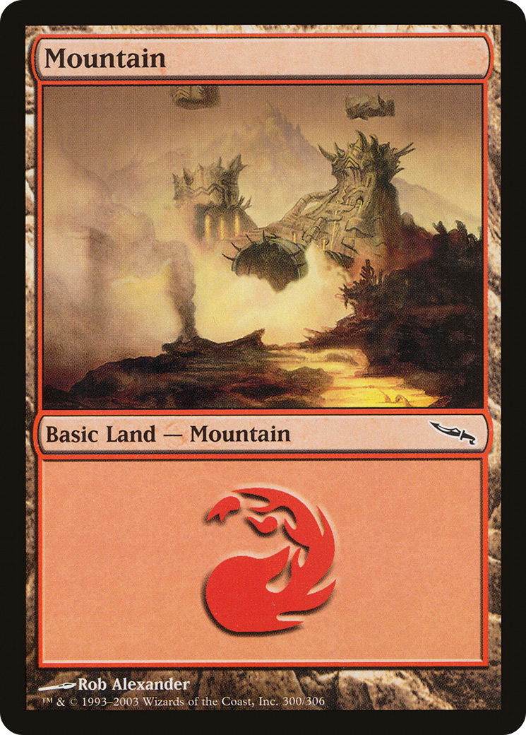 Mountain (MRD-300) - Mirrodin Foil - Premium MTG Single from Wizards of the Coast - Just $0.11! Shop now at Game Crave Tournament Store