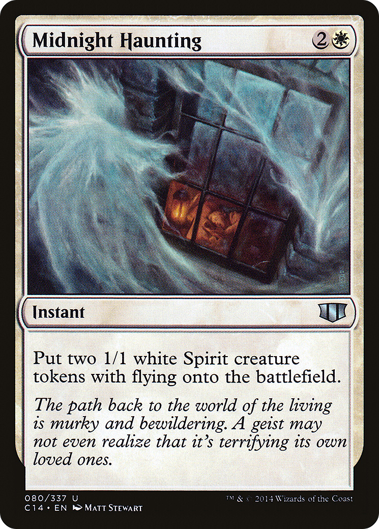 Midnight Haunting (C14-080) - Commander 2014 - Premium MTG Single from Wizards of the Coast - Just $0.08! Shop now at Game Crave Tournament Store
