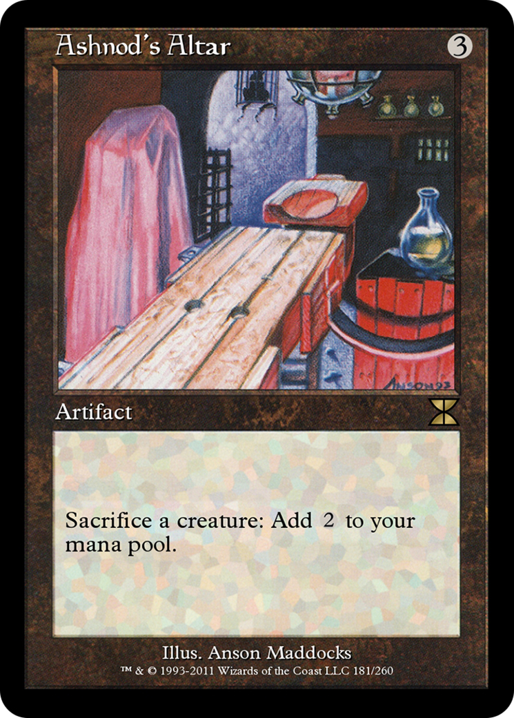 Ashnod's Altar (ME4-181) - Masters Edition IV - Premium MTG Single from Wizards of the Coast - Just $0! Shop now at Game Crave Tournament Store