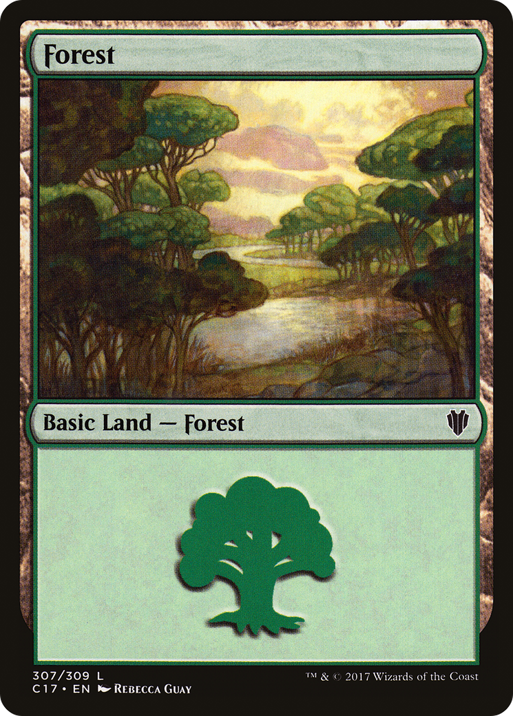 Forest (C17-307) - Commander 2017 - Premium MTG Single from Wizards of the Coast - Just $0.14! Shop now at Game Crave Tournament Store
