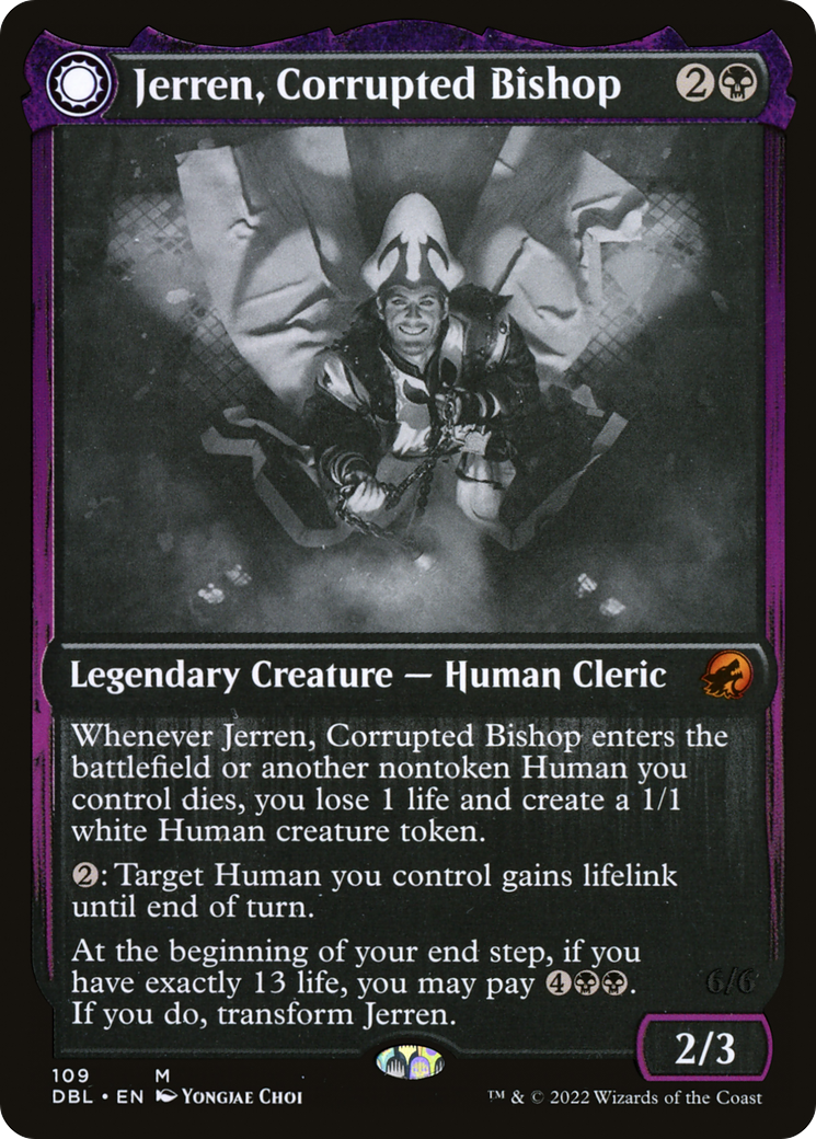 Jerren, Corrupted Bishop // Ormendahl, the Corrupter (DBL-109) - Innistrad: Double Feature: (Double Faced Transform) Foil - Premium MTG Single from Wizards of the Coast - Just $1.68! Shop now at Game Crave Tournament Store