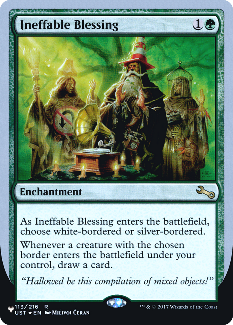 Ineffable Blessing (UPLIST-037) - The List (Unfinity Foil Edition) Foil - Premium MTG Single from Wizards of the Coast - Just $0.08! Shop now at Game Crave Tournament Store