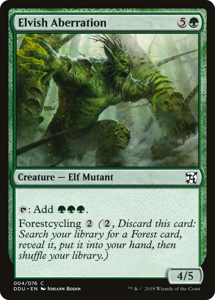 Elvish Aberration (DDU-004) - Duel Decks: Elves vs. Inventors - Premium MTG Single from Wizards of the Coast - Just $0.08! Shop now at Game Crave Tournament Store