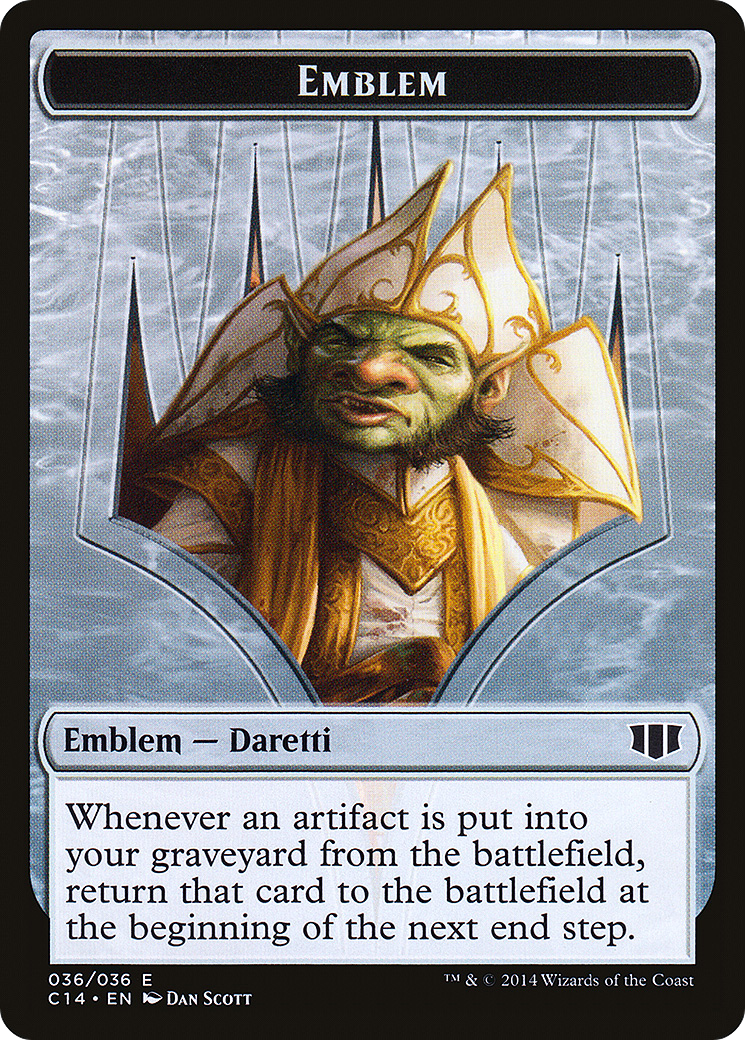 Daretti, Scrap Savant Emblem (TC14-036) - Commander 2014 Tokens - Premium MTG Single from Wizards of the Coast - Just $0.10! Shop now at Game Crave Tournament Store