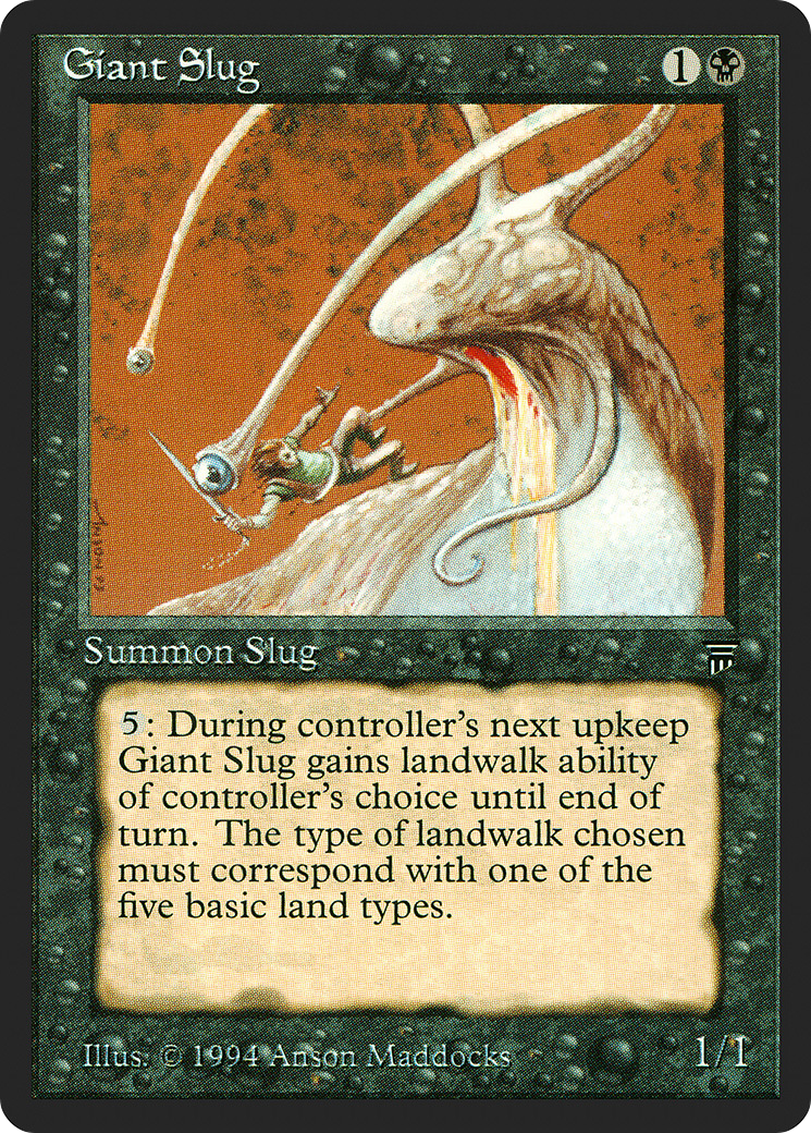 Giant Slug (LEG-099) - Legends - Premium MTG Single from Wizards of the Coast - Just $0.08! Shop now at Game Crave Tournament Store