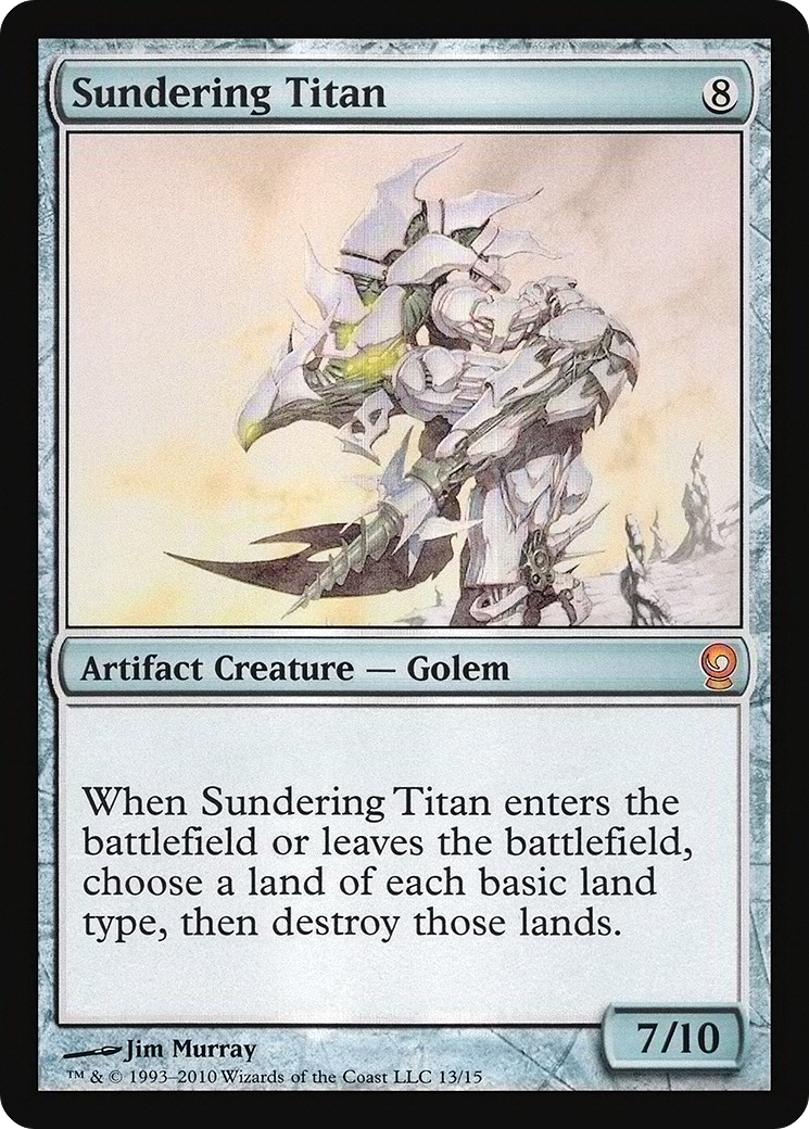 Sundering Titan (V10-013) - From the Vault: Relics Foil - Premium MTG Single from Wizards of the Coast - Just $0.43! Shop now at Game Crave Tournament Store