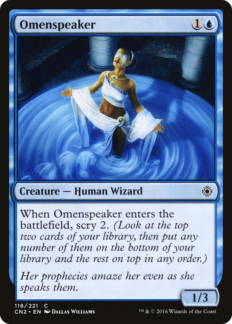 Omenspeaker (CN2-118) - Conspiracy: Take the Crown - Premium MTG Single from Wizards of the Coast - Just $0.08! Shop now at Game Crave Tournament Store