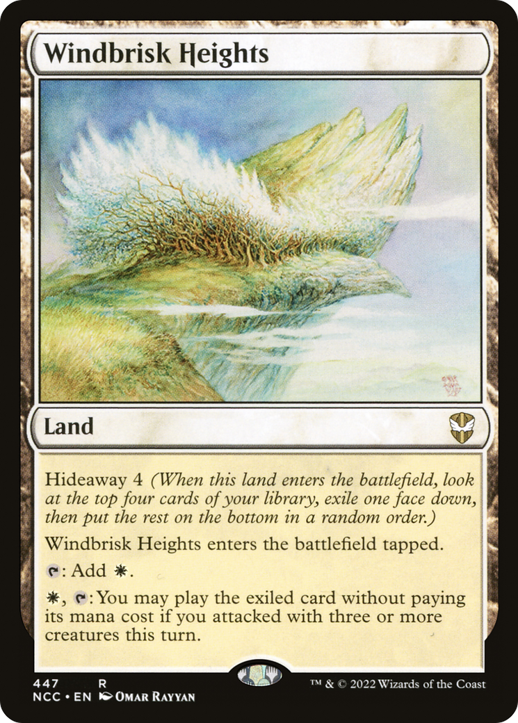 Windbrisk Heights (NCC-447) - New Capenna Commander - Premium MTG Single from Wizards of the Coast - Just $0.25! Shop now at Game Crave Tournament Store
