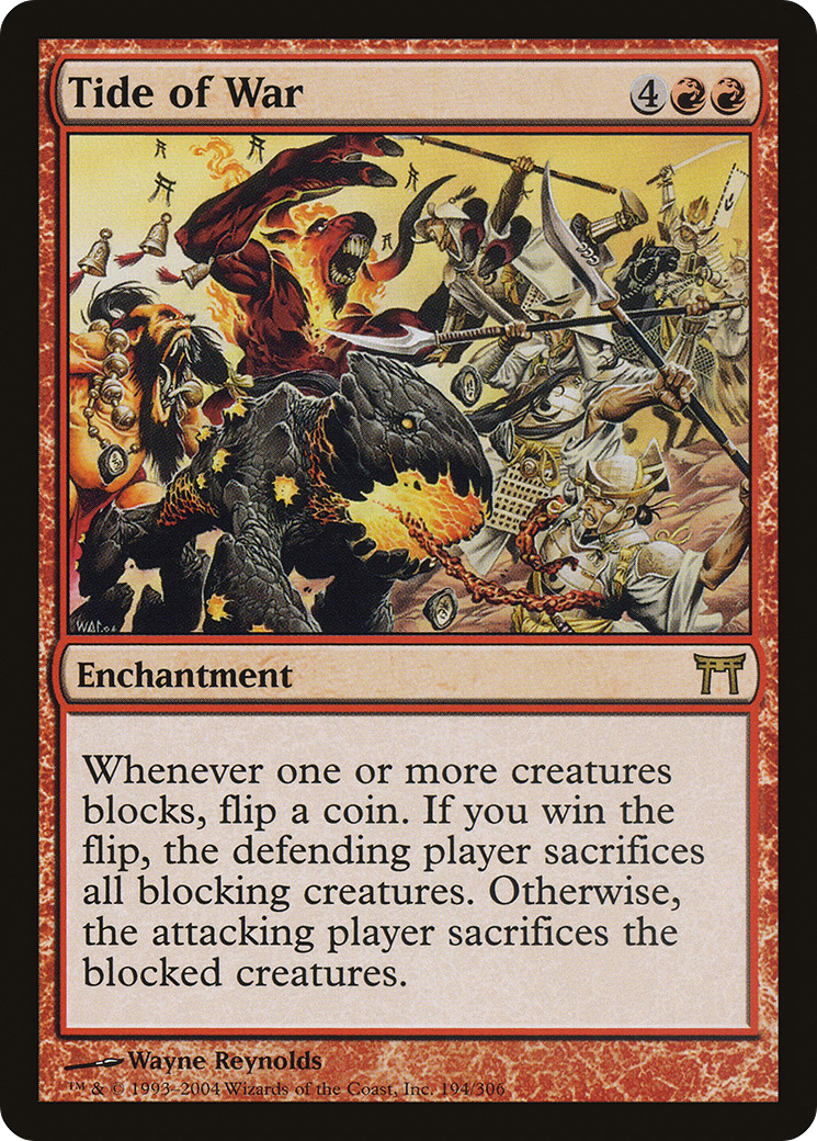 Tide of War (CHK-194) - Champions of Kamigawa - Premium MTG Single from Wizards of the Coast - Just $0.32! Shop now at Game Crave Tournament Store