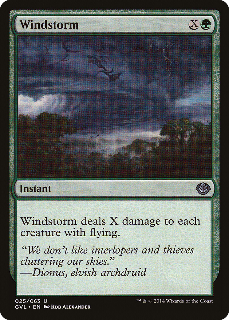 Windstorm (GVL-025) - Duel Decks Anthology: Garruk vs. Liliana - Premium MTG Single from Wizards of the Coast - Just $0.08! Shop now at Game Crave Tournament Store