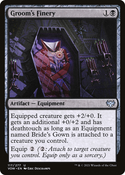 Groom's Finery (VOW-117) - Innistrad: Crimson Vow - Premium MTG Single from Wizards of the Coast - Just $0.08! Shop now at Game Crave Tournament Store