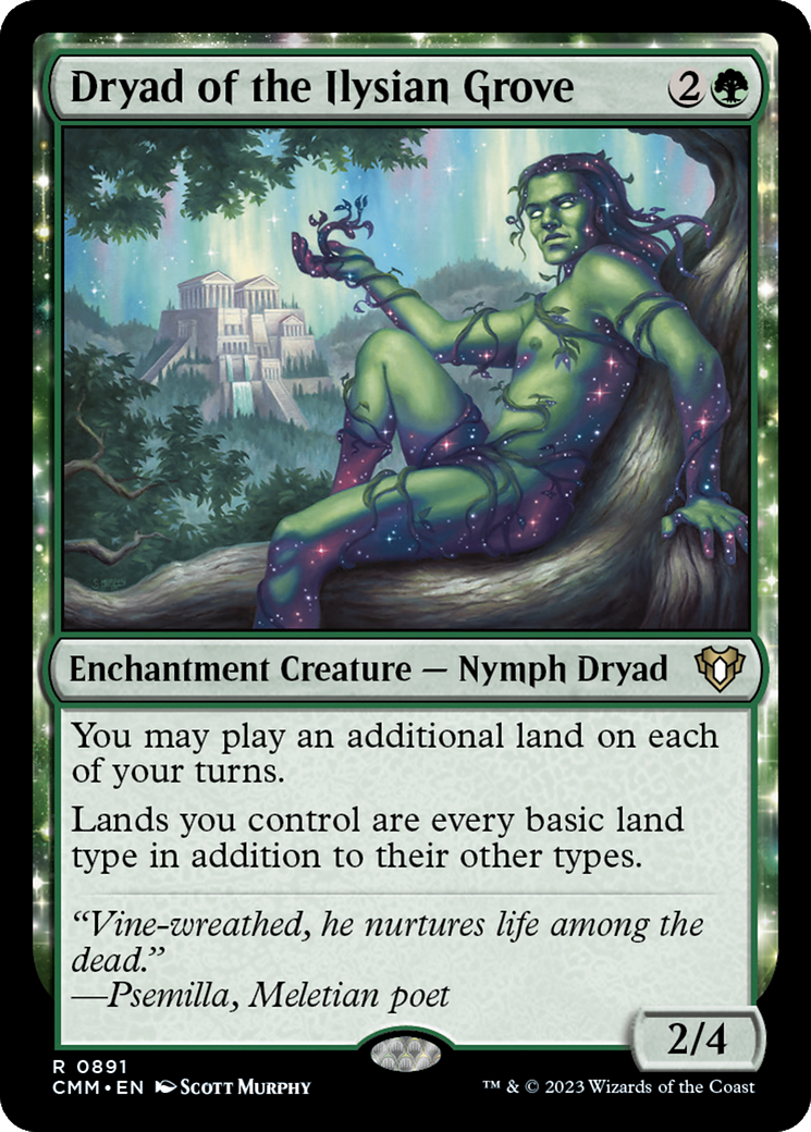 Dryad of the Ilysian Grove (CMM-891) - Commander Masters: (nyxtouched) - Premium MTG Single from Wizards of the Coast - Just $5.39! Shop now at Game Crave Tournament Store