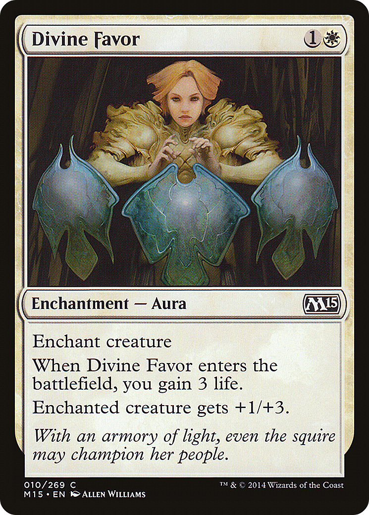 Divine Favor (M15-010) - Magic 2015 - Premium MTG Single from Wizards of the Coast - Just $0.25! Shop now at Game Crave Tournament Store