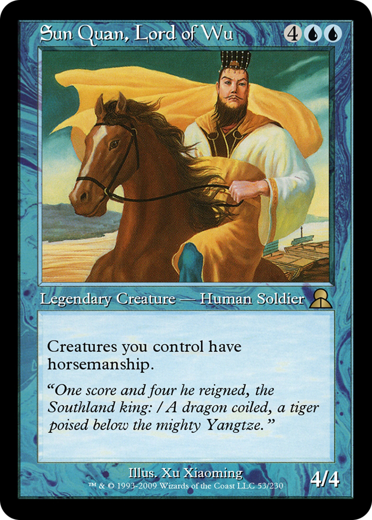 Sun Quan, Lord of Wu (ME3-053) - Masters Edition III Foil - Premium MTG Single from Wizards of the Coast - Just $0! Shop now at Game Crave Tournament Store