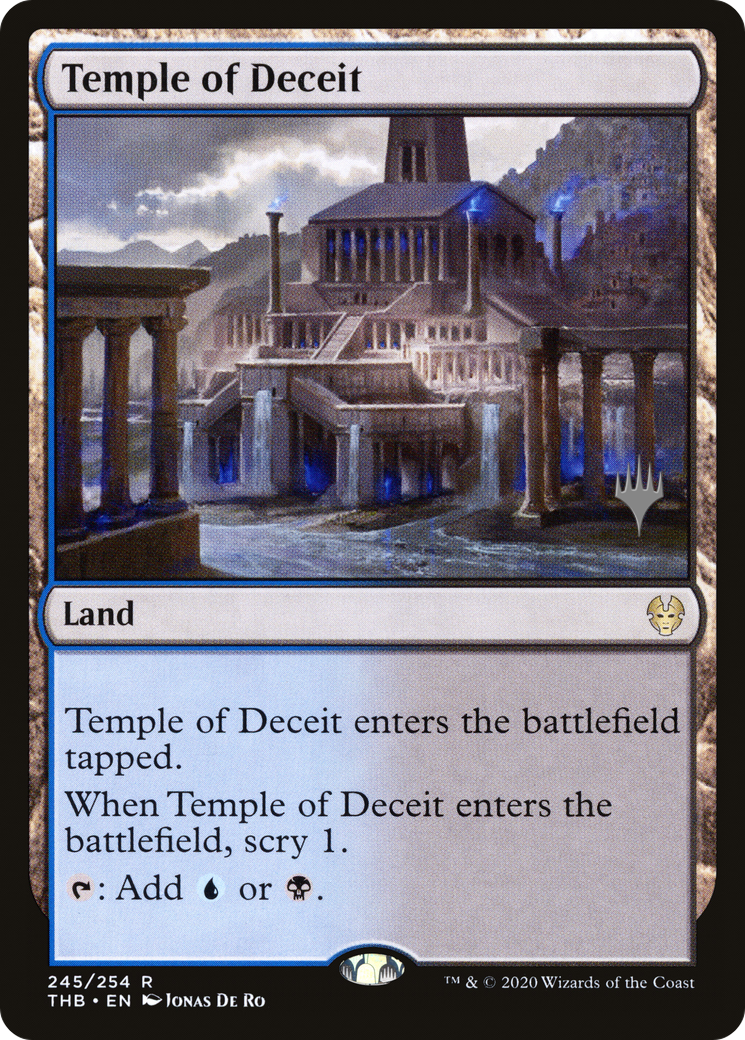 Temple of Deceit (PTHB-245P) - Theros Beyond Death Promos - Premium MTG Single from Wizards of the Coast - Just $0.29! Shop now at Game Crave Tournament Store