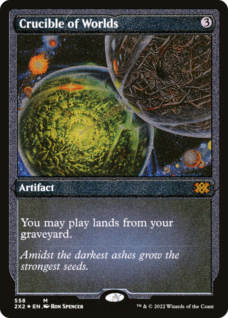 Crucible of Worlds (2X2-558) - Double Masters 2022 Etched Foil - Premium MTG Single from Wizards of the Coast - Just $8.32! Shop now at Game Crave Tournament Store