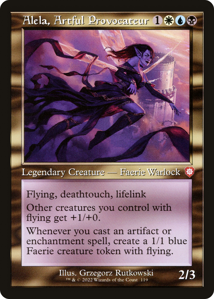 Alela, Artful Provocateur (BRC-119) - The Brothers' War Commander - Premium MTG Single from Wizards of the Coast - Just $0.10! Shop now at Game Crave Tournament Store