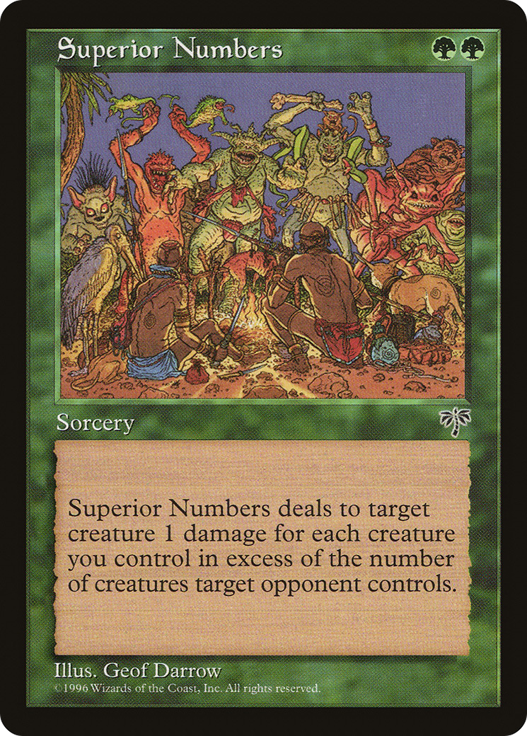 Superior Numbers (MIR-244) - Mirage - Premium MTG Single from Wizards of the Coast - Just $0.25! Shop now at Game Crave Tournament Store