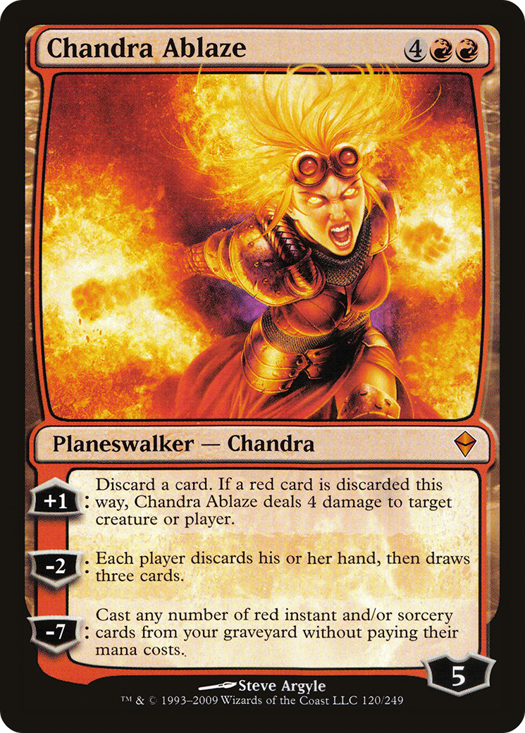 Chandra Ablaze (ZEN-120) - Zendikar Foil - Premium MTG Single from Wizards of the Coast - Just $5.93! Shop now at Game Crave Tournament Store