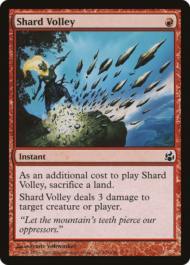 Shard Volley (MOR-103) - Morningtide - Premium MTG Single from Wizards of the Coast - Just $0.08! Shop now at Game Crave Tournament Store