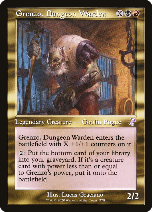 Grenzo, Dungeon Warden (TSR-378) - Time Spiral Remastered - Premium MTG Single from Wizards of the Coast - Just $0.30! Shop now at Game Crave Tournament Store