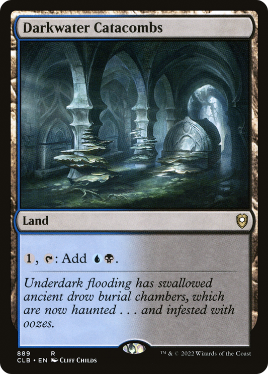 Darkwater Catacombs (CLB-889) - Commander Legends: Battle for Baldur's Gate - Premium MTG Single from Wizards of the Coast - Just $0.25! Shop now at Game Crave Tournament Store