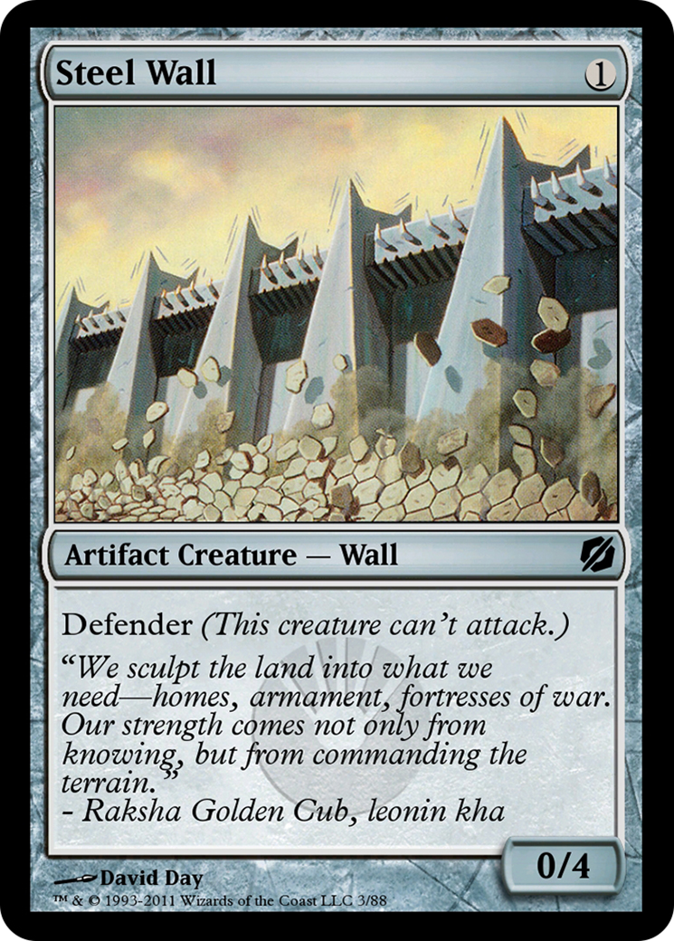 Steel Wall (TD2-003) - Duel Decks: Mirrodin Pure vs. New Phyrexia - Premium MTG Single from Wizards of the Coast - Just $0! Shop now at Game Crave Tournament Store