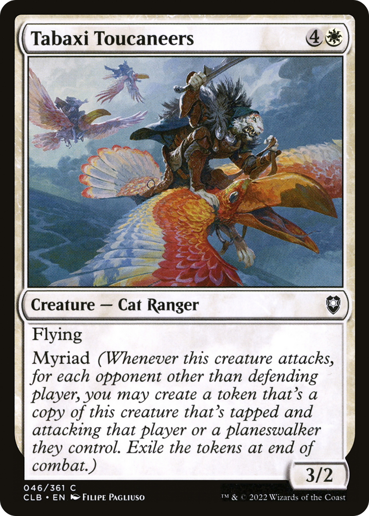 Tabaxi Toucaneers (CLB-046) - Commander Legends: Battle for Baldur's Gate - Premium MTG Single from Wizards of the Coast - Just $0.25! Shop now at Game Crave Tournament Store