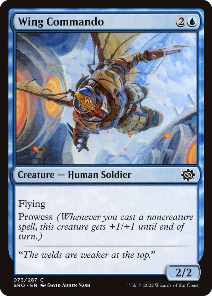 Wing Commando (BRO-073) - The Brothers' War - Premium MTG Single from Wizards of the Coast - Just $0.25! Shop now at Game Crave Tournament Store