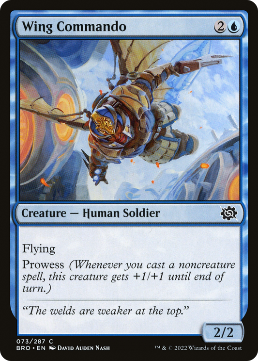 Wing Commando (BRO-073) - The Brothers' War - Premium MTG Single from Wizards of the Coast - Just $0.25! Shop now at Game Crave Tournament Store
