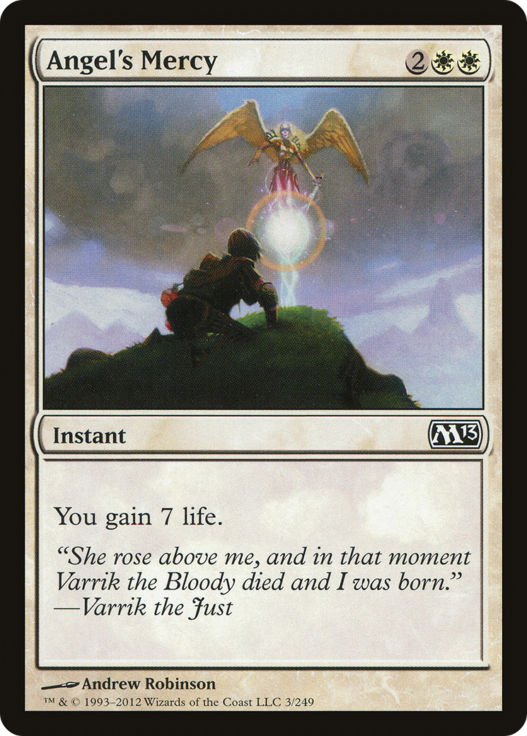 Angel's Mercy (M13-003) - Magic 2013 - Premium MTG Single from Wizards of the Coast - Just $0.08! Shop now at Game Crave Tournament Store