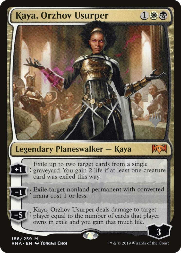 Kaya, Orzhov Usurper (PRNA-186P) - Ravnica Allegiance Promos Foil - Premium MTG Single from Wizards of the Coast - Just $0.14! Shop now at Game Crave Tournament Store