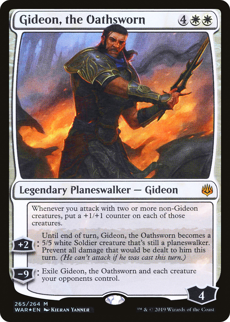 Gideon, the Oathsworn (WAR-265) - War of the Spark Foil - Premium MTG Single from Wizards of the Coast - Just $0.21! Shop now at Game Crave Tournament Store