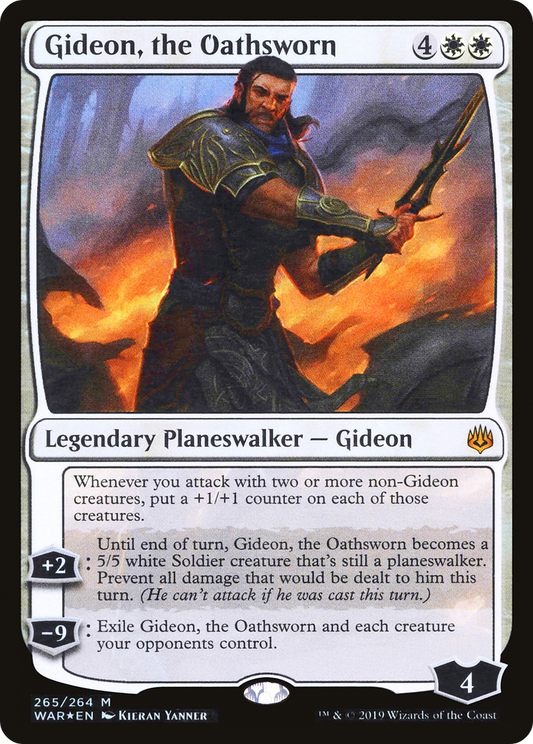 Gideon, the Oathsworn (WAR-265) - War of the Spark Foil - Premium MTG Single from Wizards of the Coast - Just $0.21! Shop now at Game Crave Tournament Store