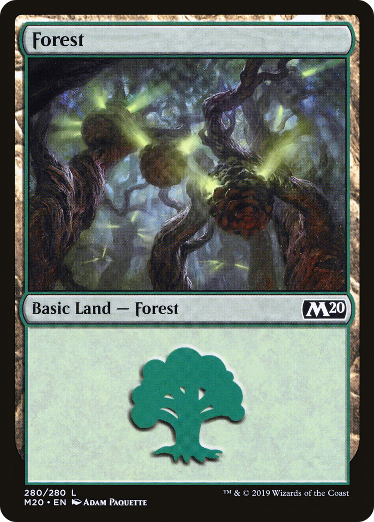 Forest (M20-280) - Core Set 2020 - Premium MTG Single from Wizards of the Coast - Just $0.08! Shop now at Game Crave Tournament Store