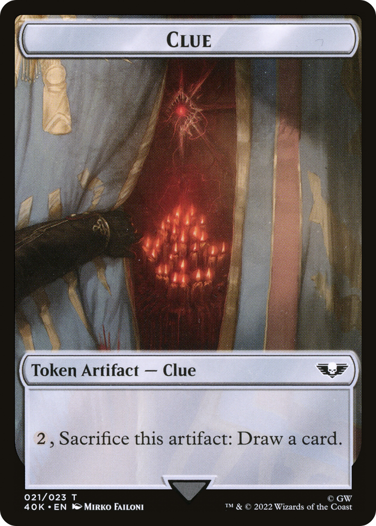 Clue (T40K-021) - Warhammer 40,000 Tokens - Premium MTG Single from Wizards of the Coast - Just $0! Shop now at Game Crave Tournament Store